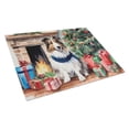 thumbnail image 1 of 0.2 x 15 x 12 in. Sheltie Cozy Christmas Glass Cutting Board, Large, 1 of 1