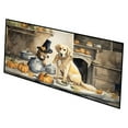 thumbnail image 1 of 0.2 x 28 x 58 in. Yellow Lab Fall Kitchen Pumpkins Runner Mat, 1 of 1