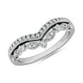 thumbnail image 1 of 0.20 Carat Excellent Round Cut Natural Diamond Beautiful Eternity Band for Anniversary Solid 18K White Gold Size 4.5, 1 of 7