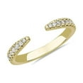 thumbnail image 1 of 0.20 Carat Excellent Round Shape Genuine Diamond Latest Design Engagement Eternity Band for Ladies Solid 18K Yellow Gold Size 7.5, 1 of 7
