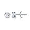 thumbnail image 1 of 0.20 Carat Lab Grown Diamond Stud Earrings in 14K White Gold (G-H, SI1-SI2) Bezel-set, Push-backs by Diamond Wish, 1 of 3