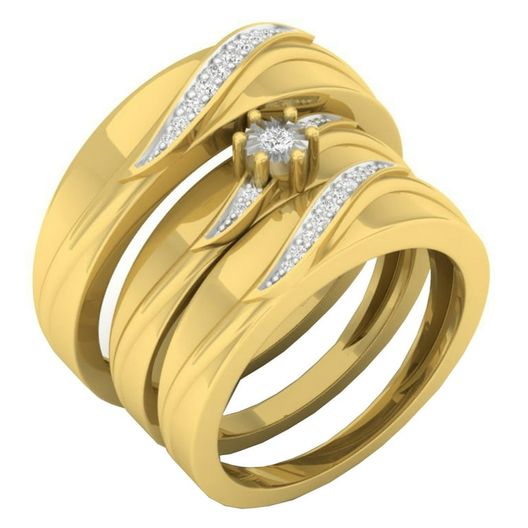 LADIES BRIDAL SET 0.20CT ROUND DIAMOND 10K WHITE GOLD LADIES BRIDAL SET 0.20CT ROUND DIAMOND 10K WHITE GOLD