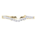 thumbnail image 1 of 0.20 Carat (ctw) 14K Gold Round Diamond Ladies Anniversary Wedding Stackable Contour Guard Band 1/5 CT, 1 of 1