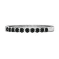 thumbnail image 1 of 0.20 Ct Black Spinel Half Eternity Stacking Women Valentines Day Gifts Ring 925 Sterling Silver, 1 of 3