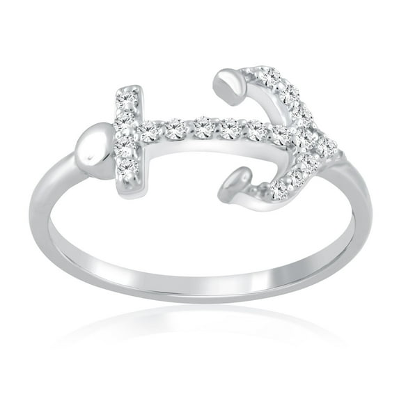 0.20 Ct. Diamond Arrow Shape Ring In 10K Solid Rose, White & Yellow Gold