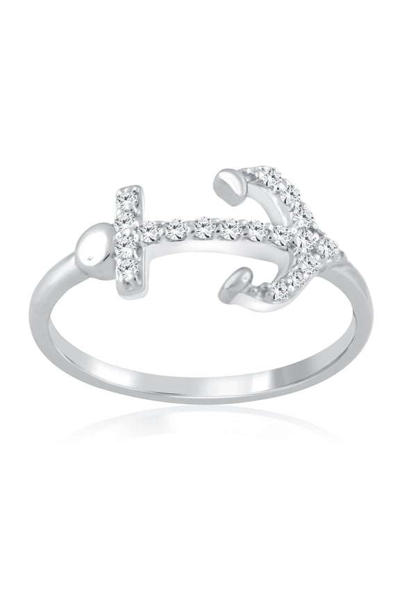 0.20 Ct. Diamond Arrow Shape Ring In 10K Solid Rose, White & Yellow Gold