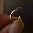 thumbnail image 1 of 0.20 Ct Round Lab Created Diamond Nose Piercing Pin Ring 14k Yellow Gold Plated, 1 of 3
