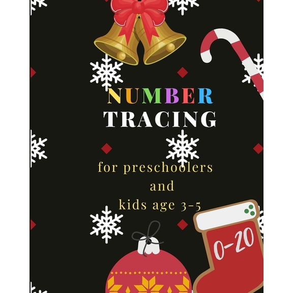 0-20 Number tracing for Preschoolers and kids Ages 3-5: Book for kindergarten.100 pages, size 8X10 inches . Tracing game, (Paperback)