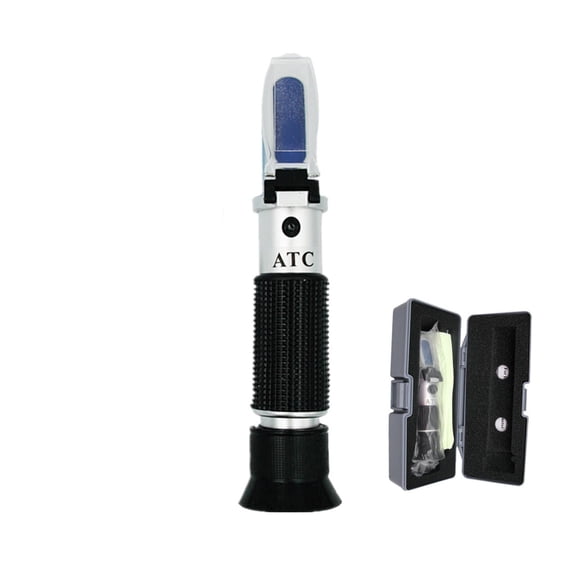 0-20% Refractometer Handheld Sugar Refractometer Sugar Concentration With ATC Sweetness Optics Tester For Milk Fruit ,Portable
