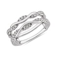 thumbnail image 1 of 0.20 T.C.W Brilliant Round Cut Natural Diamond Wonderful Engagement Eternity Band for Women Solid 14K White Gold Size 3, 1 of 7