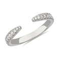 thumbnail image 1 of 0.20 T.C.W Brilliant Round Cut Natural Diamond Wonderful Engagement Eternity Band for Women Solid 14K White Gold Size 3, 1 of 7