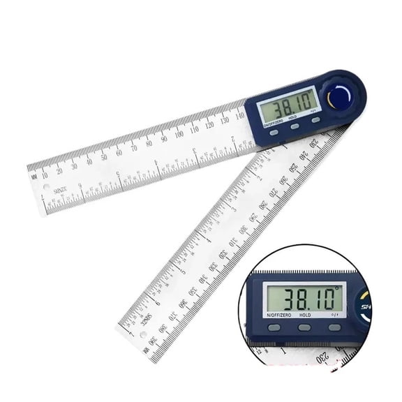 0-200 mm 7'' Digital Protractor Angle Ruler Electron Goniometer Protractor Inclinometer Angle Meter ,Water-Proof & Dust Resistant