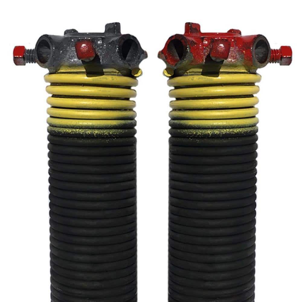 0.207 in. Wire x 1.75 in. D x 25 in. L Torsion Springs in Yellow Left