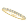 thumbnail image 1 of AFFY 0.21 Carat Round Shape White Natural Diamond Wedding Band Ring 18k Solid Yellow Gold Ring Size-9.5, 1 of 1