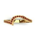 thumbnail image 1 of 0.21 ct Brilliant Round Cut Natural Garnet 14k Yellow Gold Stackable Band SZ 7.75, 1 of 6
