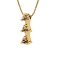 thumbnail image 1 of 0.22 ct Brilliant Round Cut Champagne 14k Yellow Solid Gold Everyday Affordable Designer Necklace Pendant with 16" Chain, 1 of 6