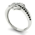 thumbnail image 1 of 0.22 ct round cut clear Zircon 18k white gold Bridal Wedding Engagement Promise Anniversary Ring for Women size 11, 1 of 7