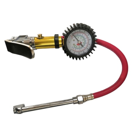0-220PSI Digital Tyre Tire Air Pressure LCD Manometer for Cars, Trucks - Red, 520mm