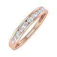 thumbnail image 1 of 0.23 Carat Channel Set Diamond Wedding Band Ring in 14K Rose Gold (Ring Size 8) (I1-I2 Clarity), 1 of 4