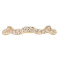 thumbnail image 1 of 0.23 ctw Wedding Band for Women - 14K Yellow Gold White Sapphire Stackable Eternity Ring, 1 of 4