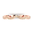 thumbnail image 1 of 0.23 ctw Wedding Band for Women - 18K Rose Gold Natural Morganite Stackable Eternity Ring, 1 of 6