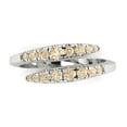 thumbnail image 1 of 0.235 ctw Wedding Band for Women - 18K White Gold Natural Morganite Stackable Eternity Ring, 1 of 6