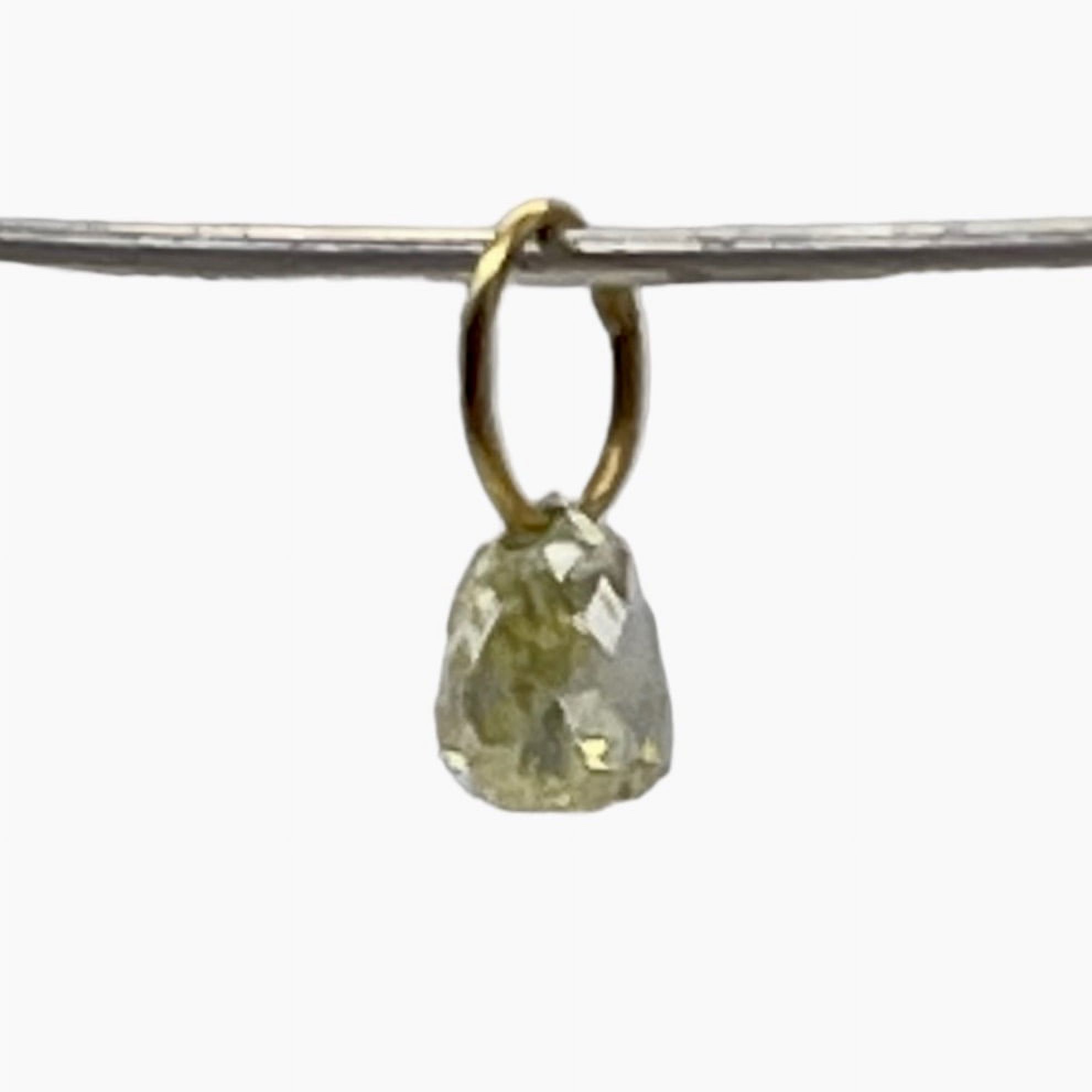 0.23cts Natural Canary Diamond 18K Gold Pendant | 3x2.5x2.25mm | - image 1 of 12