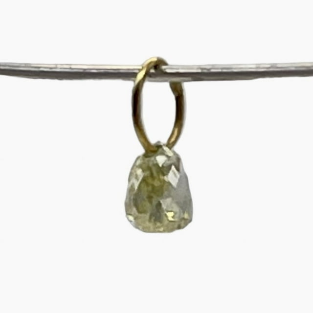 0.23cts Natural Canary Diamond 18K Gold Pendant | 3x2.5x2.25mm |