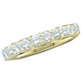thumbnail image 1 of 0.24 CT 10K Yellow Gold Round White Diamond Anniversary Wedding Ring Stackable Band, 1 of 1
