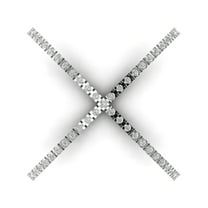 0.245 ctw Statement Anniversary Ring for Women | Round Cut Moissanite | Hyperallergenic Solid 18K White Gold