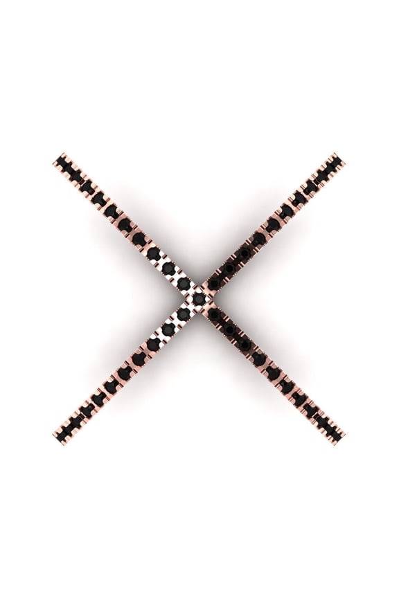 0.245 ctw Statement Anniversary Ring for Women | Round Cut Natural Onyx | Hyperallergenic Solid 18K Rose Gold