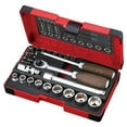 thumbnail image 1 of 0.25 & 0.37 in. Square Drive No.HRW2303M-W Wood-Compo Socket Wrench Set, 36 Piece, 1 of 1