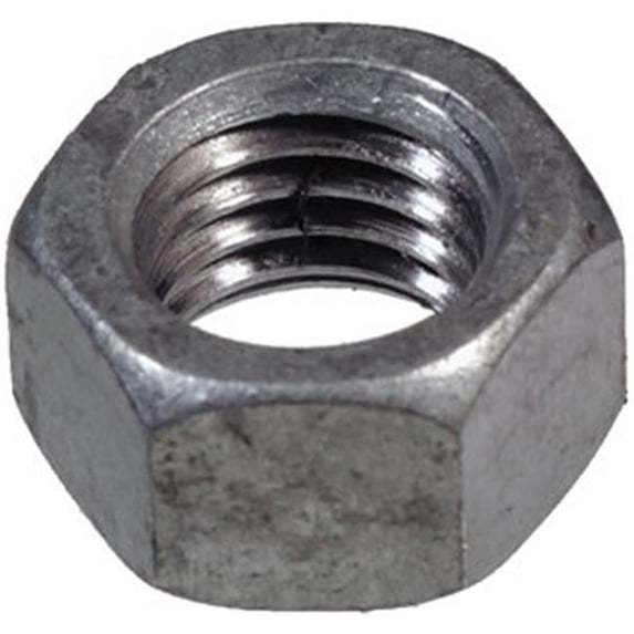 0.25-20 in. Galvanized Hex Nut - Pack of 100