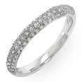 thumbnail image 1 of 0.25 CT 14k Gold Round Diamond Ladies Pave Anniversary Wedding Band Stackable Ring, 1 of 1