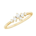 thumbnail image 1 of Rosec Jewels Certified Moissanite Ring, Cluster Promise Rings for Women, Moissanite Promise Ring, 14K Yellow Gold, US 4.00, 1 of 8