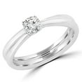 thumbnail image 1 of 0.25 CT Round Diamond Promise Solitaire Engagement Ring in 14K White Gold - 3.25, 1 of 1