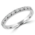 thumbnail image 1 of 0.25 CTW Round Diamond Semi-Eternity Wedding Band Ring in 14K White Gold, Size 7.25, 1 of 1