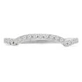 thumbnail image 1 of 0.25 CTW Round Diamond Semi-Eternity Wedding Band Ring in 14K White Gold - Size 9, 1 of 1