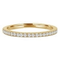 thumbnail image 1 of 0.25 CTW Round Diamond Semi-Eternity Wedding Band Ring in 14K Yellow Gold - Size 6, 1 of 1