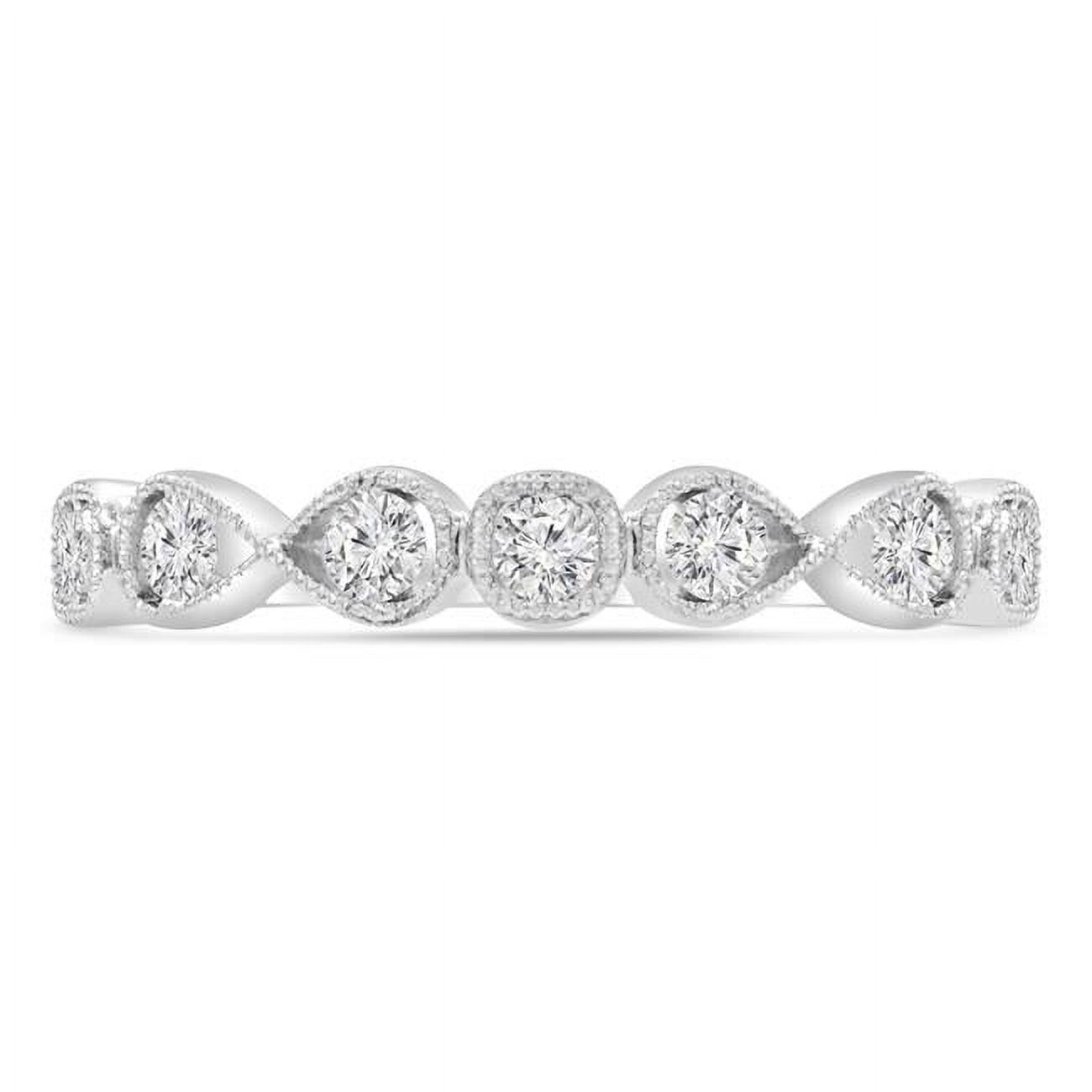 0.25 CTW Round Diamond Vintage Infinity SemiEternity Anniversary