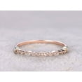 thumbnail image 1 of 0.25 Carat 10k Rose Gold Anniversary Band in Flower Design Antique Style, 1 of 5