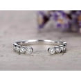 thumbnail image 1 of 0.25 Carat 10k White Gold Wedding Band with Moissanite Diamonds Anniversary Ring, 1 of 5