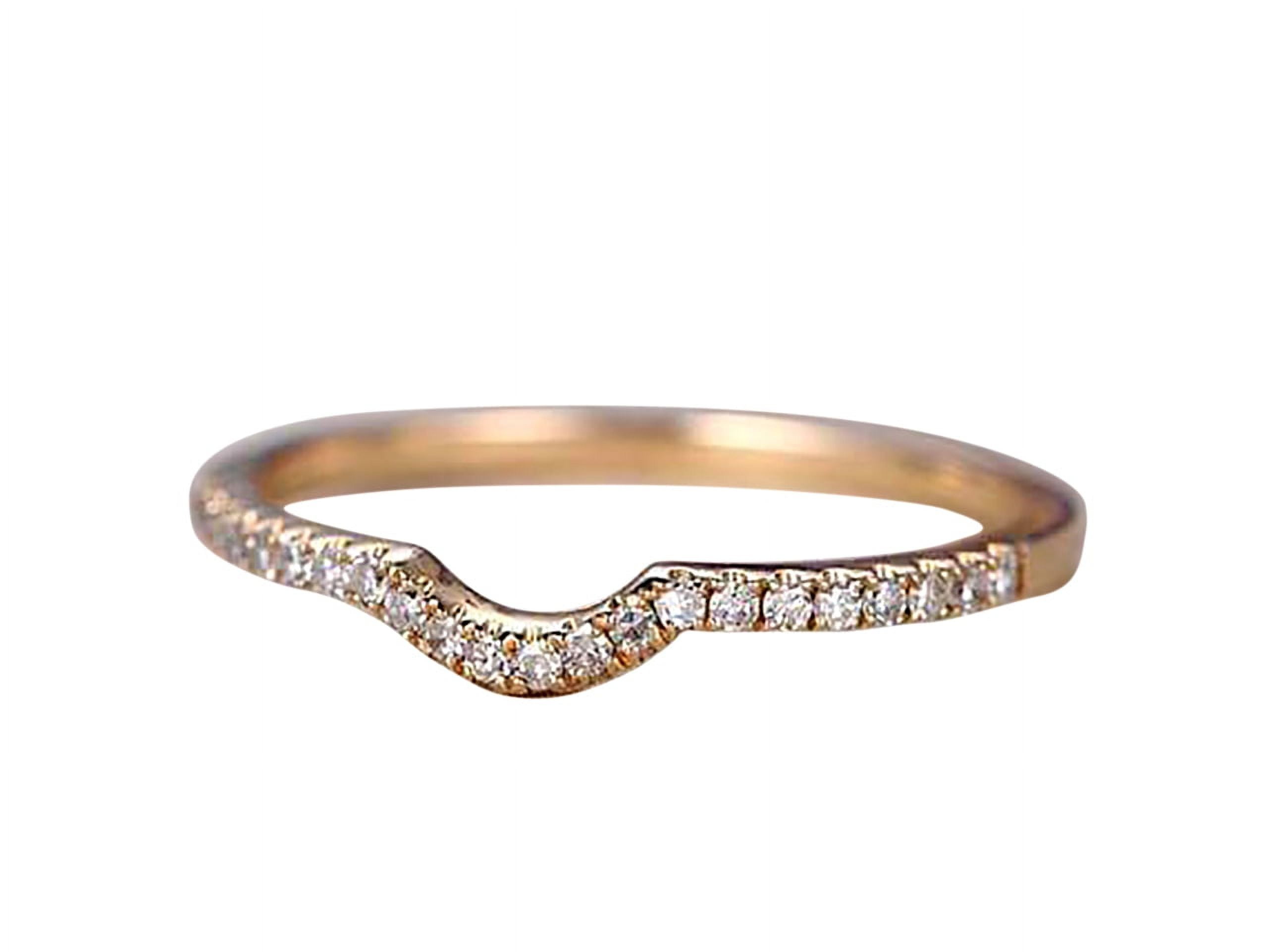 0.25 Carat Band Wedding Band man made diamond moissanite Diamonds ...