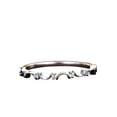 thumbnail image 1 of 0.25 Carat Petite Man made diamond moissanite Diamond Half Eternity Engagement ring Wedding Band Floral Band with 18k Gold Plating, 1 of 9