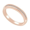 thumbnail image 1 of AFFY 0.25 Carat Round Shape White Natural Diamond Simple Engagement Ring 14K Solid Rose Gold Ring Size-7, 1 of 2