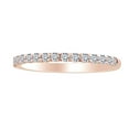 thumbnail image 1 of AFFY 0.25 Carat Round White Natural Diamond Half Eternity Wedding Engagement Band Ring 18k Solid Rose Gold Ring Size-5, 1 of 1