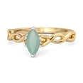 thumbnail image 1 of Mooneye 0.25 Ct Emerald 925 Sterling Silver Gold Vermeil August Birthstone Engagement Women Ring, 1 of 3