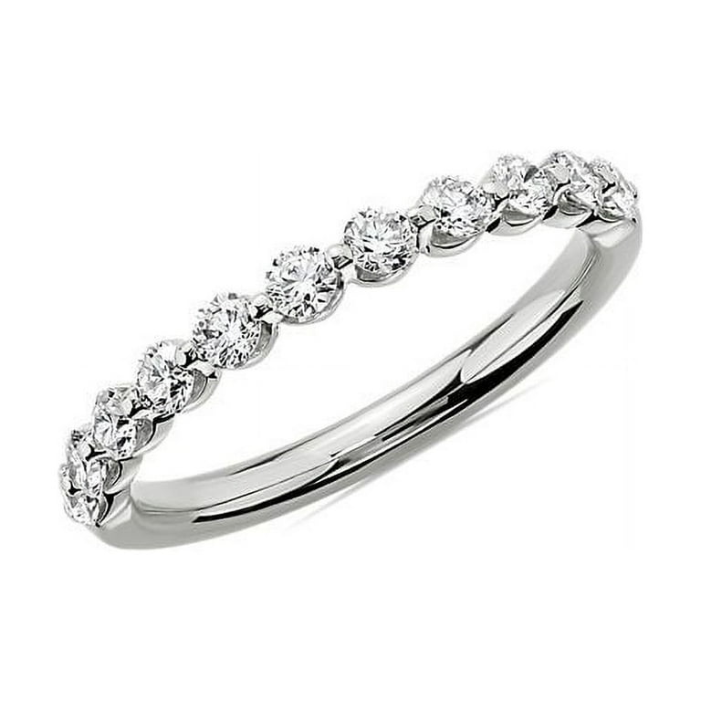 LADIES BAND 0.25CT ROUND DIAMOND 14K WHITE GOLD LADIES BAND 0.25CT ROUND DIAMOND 14K WHITE GOLD
