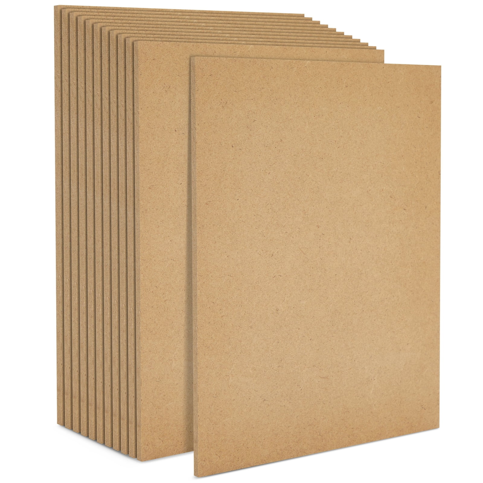 0.25 Thick Blank MDF Chipboard Sheets for Painting, Arts and Crafts (8 x  10 In, 12 Pack) 