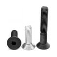thumbnail image 1 of 0.25 in. -20 x 0.38 in. - FT Coarse Thread Socket Flat Head Cap Screw, Alloy Steel - Mechanical Zinc - 250 Piece, 1 of 1